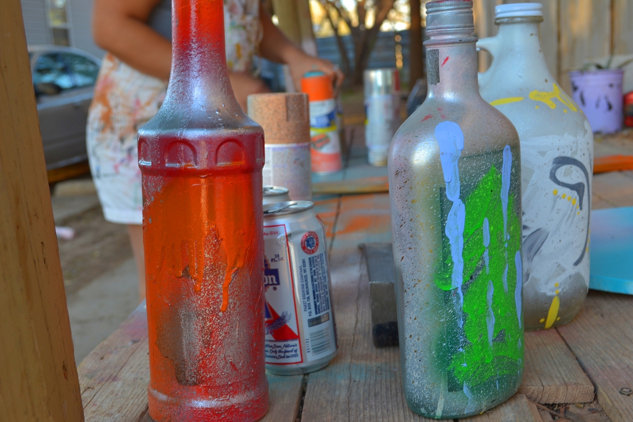 close up bottles; nanci backdrop